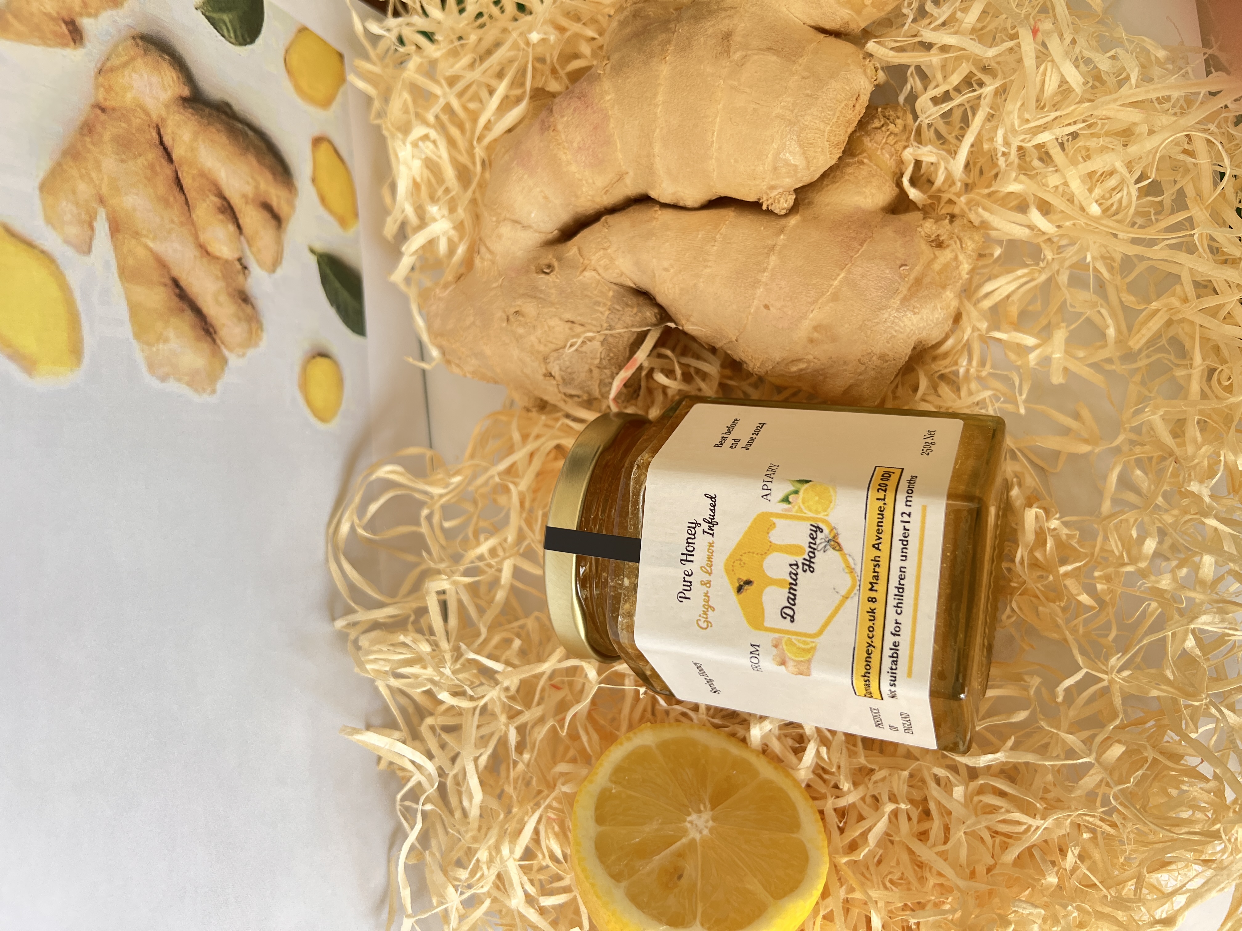 Lemon & Ginger Infused Honey 250g