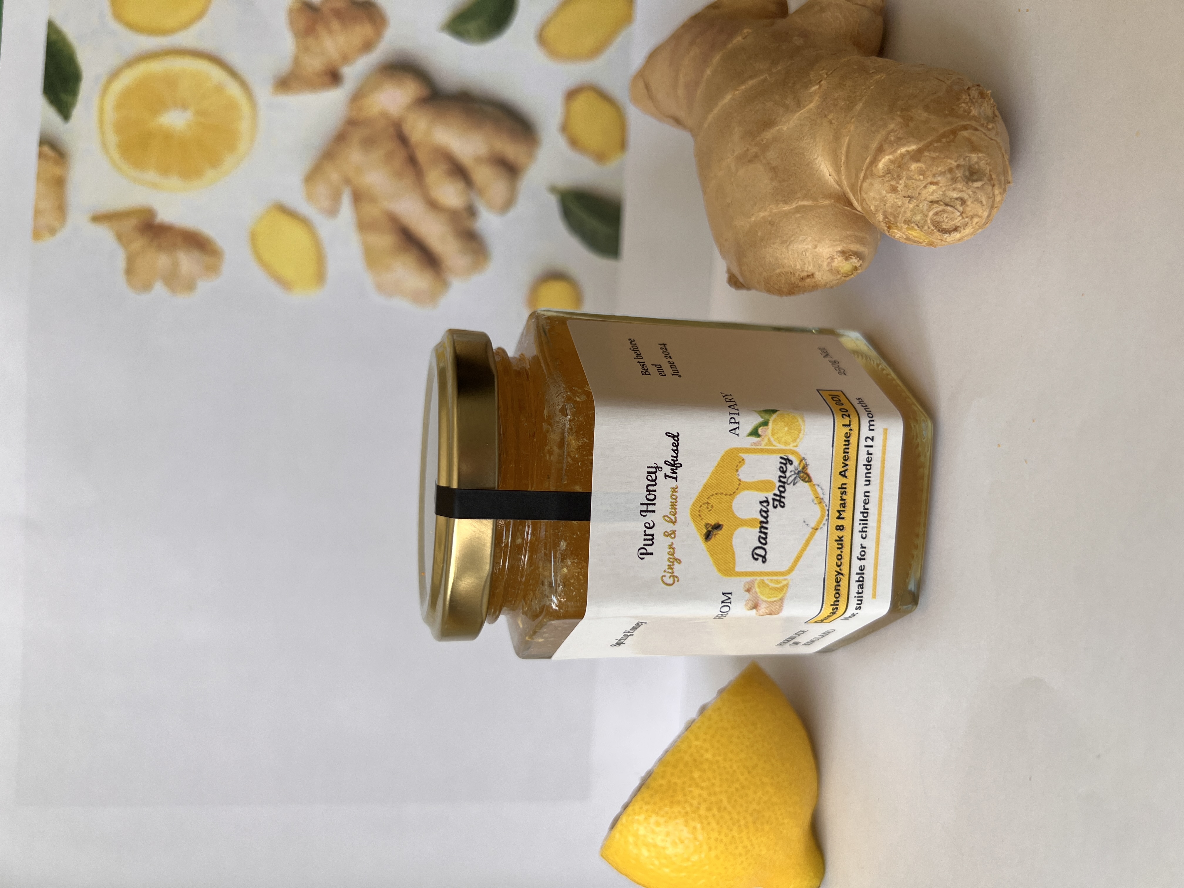 Lemon & Ginger Infused Honey 250g